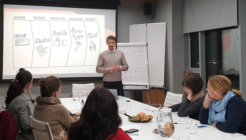 Michal Juhas during a MiniTech MBA training Michal Juhas during a MiniTech MBA training